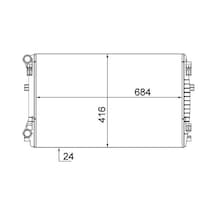 Vw Passat B8 Motor Radyatoru 1.5 2019-2024 Dada Dpca Mahle Cr2054001s