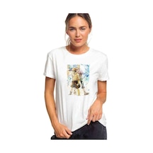 Anime One Piece Ace Of Spades Baskılı Beyaz Kadın Tshirt