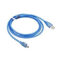 Pm-11937 Usb 5 Pin Geniş 1.5 Metre Mavi Şeffaf V3 Uç Kablo