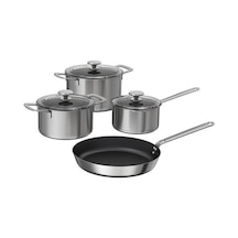 Ikea Hemkomst Tencere Ve Tava Seti 2-3-5 L 28 Cm Krom 7 Parça