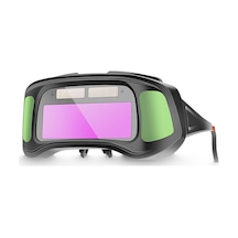 Samdoo Otomatik Kararan Kaynak Gözlüğü - Geniş Görüş, Yeşil Ekran, Yüz Koruma 113 Karakter