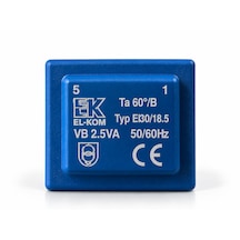 El-kom Elkom Vb 2,5va Eı30/18.5 Kapsüllü Trafo 50/60hz Pcb Tipi Transformatör