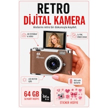 Solvis SOLVİSPR Dijital Retro Fotoğraf Makinesi + 64 GB Sd Kart