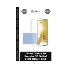 Tecno Camon 40 Premier 5g Şeffaf 2mm Silikon Kılıf Telefon Kabı Cep Kapağı Mobil Aksesuar çok renkli