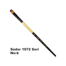 Südor 1072 Seri Kedi Dili Yağlı Boya-Akrilik Boya Fırçası No 6