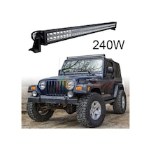 Offroad Led Bar 105 Cm 240 W 80 Led Delici/yayıcı Beyaz Işık Tepe Lamba Tavan Panjur Projeksiyon