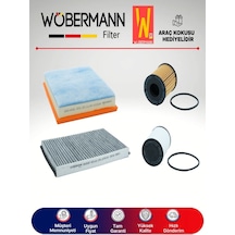 Wöbermann Opel Astra H 1.3 CDTI Filtre Bakım Seti 2005-2013 4'lü Karbonlu