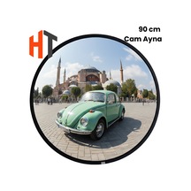 Cam Trafik Güvenlik Aynası 90 Cm, Tümsek Ayna, Otopark Aynası