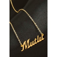 Mutlu - 264 - İsimli - Shophnrl - Kolye -sarı altın