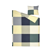 Ikea Brunkrıssla Tek Kişilik Nevresim Takımı 150 X 200 Cm Koyu Gri - Sarı - Koyu Yeşil - Koyu Lacivert Çok Renkli