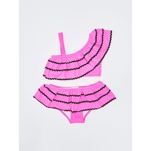 Deep Beach Sutaşı Detaylı Kız Çocuk Bikini Takım 001