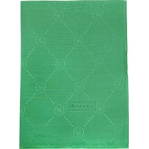 Vakko Pamuk İpek Şal - Monogram - Koyu Mint Koyu Mint 956