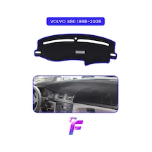 Volvo S80 1998-2006 Torpido Örtüsü Güneşten Korur Kolay Montaj Tam Uyum Tam Koruma C71 Mavi
