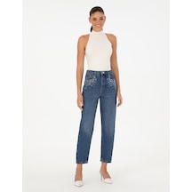 Pierre Cardin Kadın İndigo Jean Pantolon 50291381-vr028 İndigo