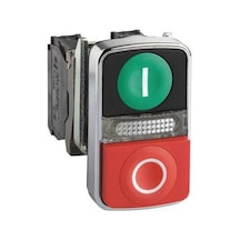 Schneıder Xb4bw73731b5 M22-1no/1nc,24v-ışık,ikiz Buton