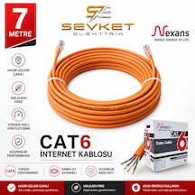 Nexans 7 Metre Cat6 Data Kablosu Turuncu Halojen Free Patch Cord