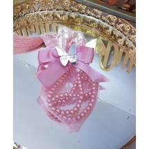 Luks Tesbihli Kese İsimlikli Bebek Şekeri 30 Adet