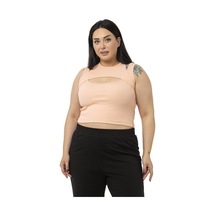 Disentis Büyük Beden Göğüs Dekolteli Fitilli Kaşkorse Somon Body-somon Somon