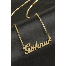 Göknur - 589 - İsimli - Csmo-tex - Kolye -sarı altın