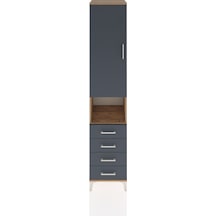 Hyperion Dolap 3 Raflı 4 Çekmeceli Tek Askılı 44x44x221 Çam-a... Çam