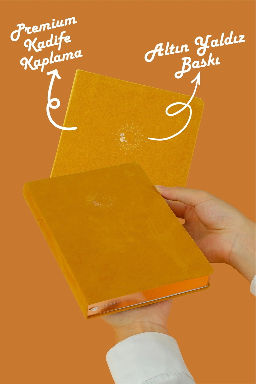 Bujo Süet Defter 96 Yaprak A5 160 Gr. Çizgili Turuncu
