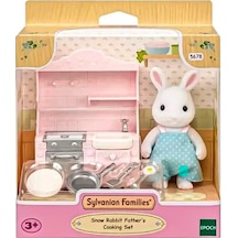 Adore Oyuncak Sylvanian Families Kar Tavşanı Babanın Yemek Pişirme Seti Ese5678