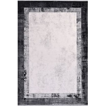 Çam Halı Crea Plus Stone Roxanne 17107 Gri Siyah Modern Desenli Makine Halısı