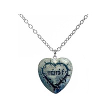 Mimi Heart Dikenli Kalp Kolye 925 Ayar Gümüş Kaplama Metal Kolye Çok REnkli