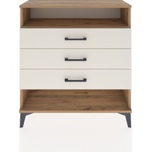 Arges Şifonyer Tek Raflı 3 Çekmeceli 88x30x96 Çam-aytaşı Atlas Çam