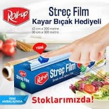 Roll Up 30X300 M. Streç 9 Mıcron Kayar Bıçaklı