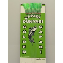 Golden 50 İğneli İstavrit Kösteği 8 No Beyaz İğne -0,20 Mm -0,22 Mm Köstek Fıstık Yeşil