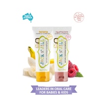 Jack N Jill Doğal Sertifikalı Diş Macunu - Muz & Ahududu 2x50g