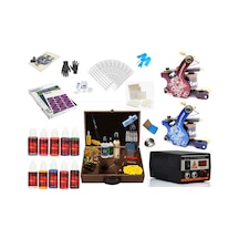 2 Makineli Çantalı Dövme Makinesi Seti Full