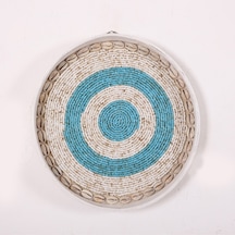 Anadolu Boncuklu Bambu Duvar Dekoru &tepsi 25 Cm Mix