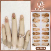 Nail16 Üç Boyutlu Jel Tırnak Yağı Film Ağı Kırmızı Yeni Tırnak Etiket Mizaç Rüzgar Su Geçirmez Dayanıklı Mühürsüz Katman Tırnak Anlamına Gelir Nail003