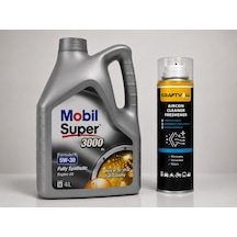 Mobil Süper 3000 X1 FE 5W-30 Motor Yağı 4 L + Klima Bombası 200 ML