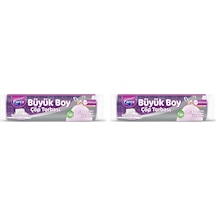 Büzgülü Çöp Torbası Beyaz Sabun Kokulu Büyük 10'lu 2 Paketi