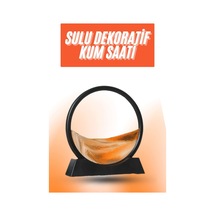 3d Led Işıklı Kum Saati Gece Lambası Hareketli Sulu Kum Saati Orta Boy Mh-hs0693-7094