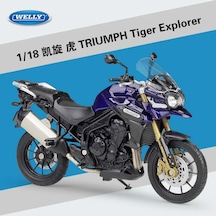 1/18 Ölçekli Küçük Welly Triumph Tiger Explorer 1200 800 Touring Motosiklet Tiger Explorer