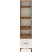 Arges Dolap 4 Raflı Tek Çekmeceli 44x30x182 Çam-aytaşı Atlas Çam