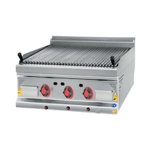 Karacasan Endüstriyel 120 Cm 700 Seri Set Üstü Doğalgazlı Lavataş Balıksırtı Izgara
