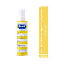 Spf 50+ Yüksek Koruma Yüz Vücut Güneş Sprey Suya Dayanıklı Tüm Ciltler Ve Aile İçin 200 Ml