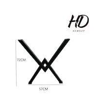 Homdep Masa Sehpa Ayağı X Model Ayak Siyah