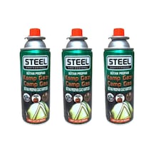 Steel Kamp Gazı 400ml Ck-715 - 3 Adet Yeşil