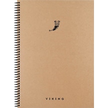 Çizgili Defter La Plume Viking Borazan 17 X 24 Cm 100 Yaprak Kahverengi