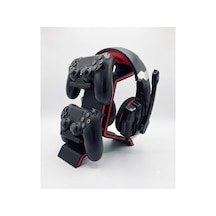2'li Joystick Ve Kulaklık Standı Siyah Ps4 Ps5 Uyumlu Stand