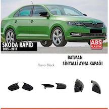 Rapid Batman Yarasa Ayna Kapağı Piano Black 2015-2017 Sinyalli