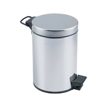 Pedallı 3lt Krom Metal Çöp Kovası Bx40