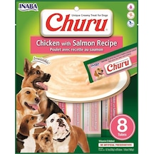 Ciao Churu Somonlu ve Tavuklu Tamamlayıcı Köpek Ödül Maması 8 x 20 G