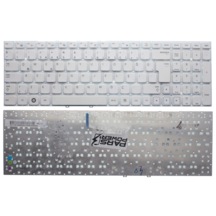 Samsung Uyumlu Np300V5A-S07Tr, Np300V5A-S08Tr Notebook Klavye (Beyaz Tr) Beyaz